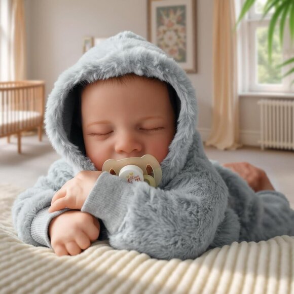 🆕17 Inch Boys Full Body Vinyl  Realistic with Toy Newborn Reborn Baby Doll - Picture 5 of 7